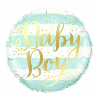 Balon foliowy z napisem "baby boy"