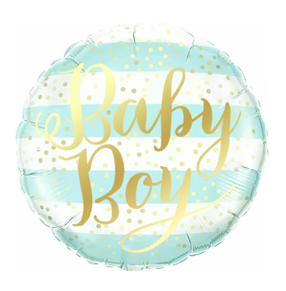 Balon foliowy z napisem "baby boy"