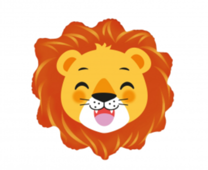Balon foliowy w kształcie głowy lwa
