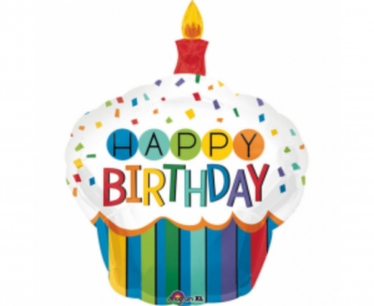 Balon foliowy w kształcie urodzinowego ciastka