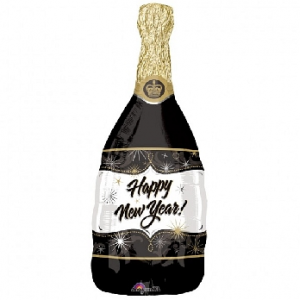 Balon foliowey w kształcie butelki szampana na nowy rok