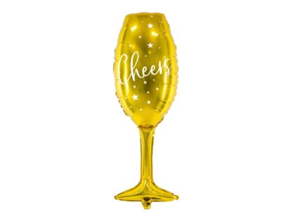 Balon foliowy w kształcie kieliszka do szampana