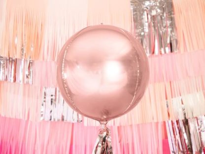 Balon foliowy kula w kolorze różowego złota
