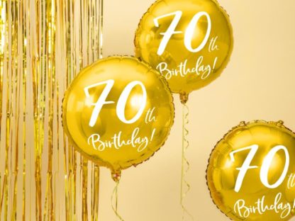 Zestaw balonów foliowych na 70 urodziny
