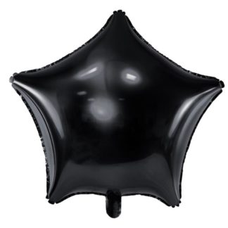 Balon foliowy w kształcie czarnej gwiazdki