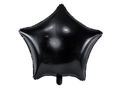 Balon foliowy w kształcie czarnej gwiazdki