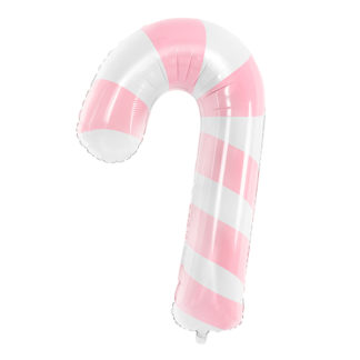Balon foliowy w kształcie różowej cukrowej laski