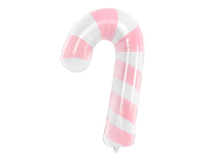 Balon foliowy w kształcie różowej cukrowej laski