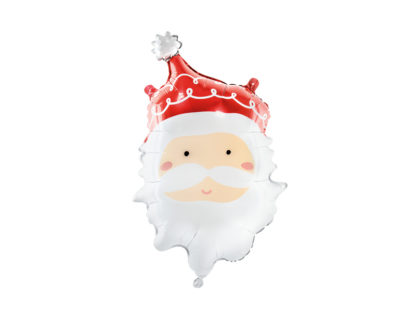 Balon foliowy w kształcie głowy świętego Mikołaja