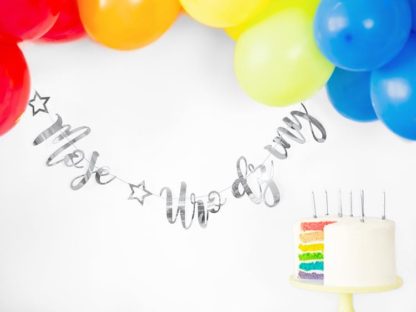 Girlanda "Moje urodziny" i kolorowe balony