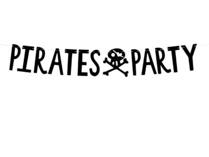 Girlanda z napisem "Pirates party"
