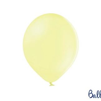 Pastelowy żółty balon lateksowy