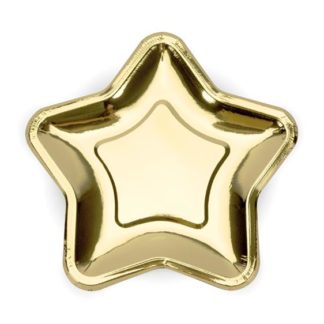 Złoty talerzyk w kształcie gwiazdki