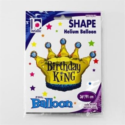 Balon foliowy w kształcie korony dla urodzinowego króla