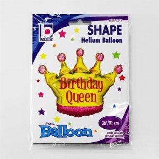 Balon foliowy w kształcie korony dla urodzinowej królowej