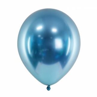 Niebieski balon lateksowy