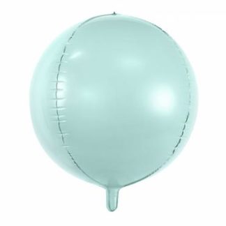 Miętowy balon foliowy w kształcie kuli