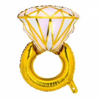 Balon foliowy w kształcie pierścionka zaręczynowego
