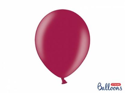 Bordowy balon lateksowy