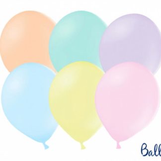 Zestaw pastelowych balonów lateksowych