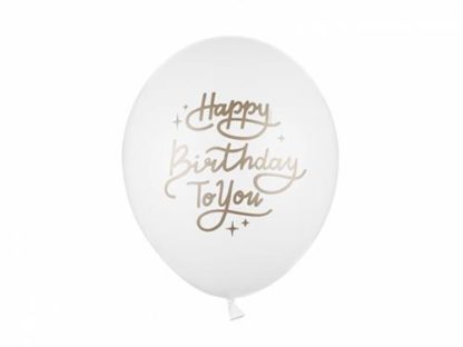 Biały balon lateksowy na urodziny