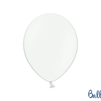 Pastelowy biały balon lateksowy