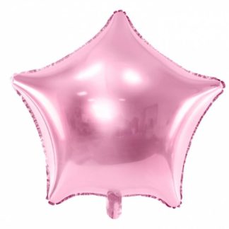 Balon foliowy w kształcie jasnoróżowej gwiazdki